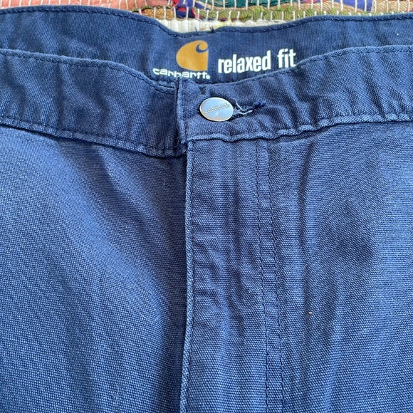 Carhartt Navy Cargo Shorts- #1917 - Picture 7 of 11